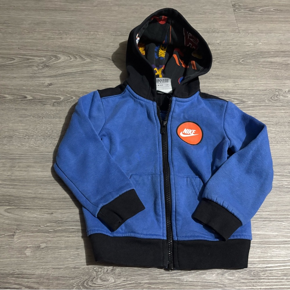 Nike Black and Blue Kids' Hoodie